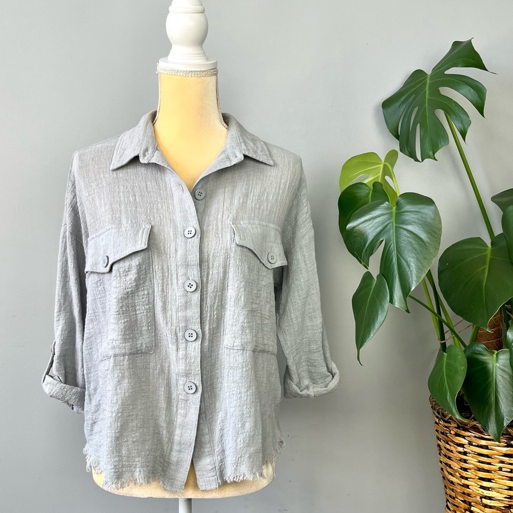 Molly Green Lightweight Button Down - image 6